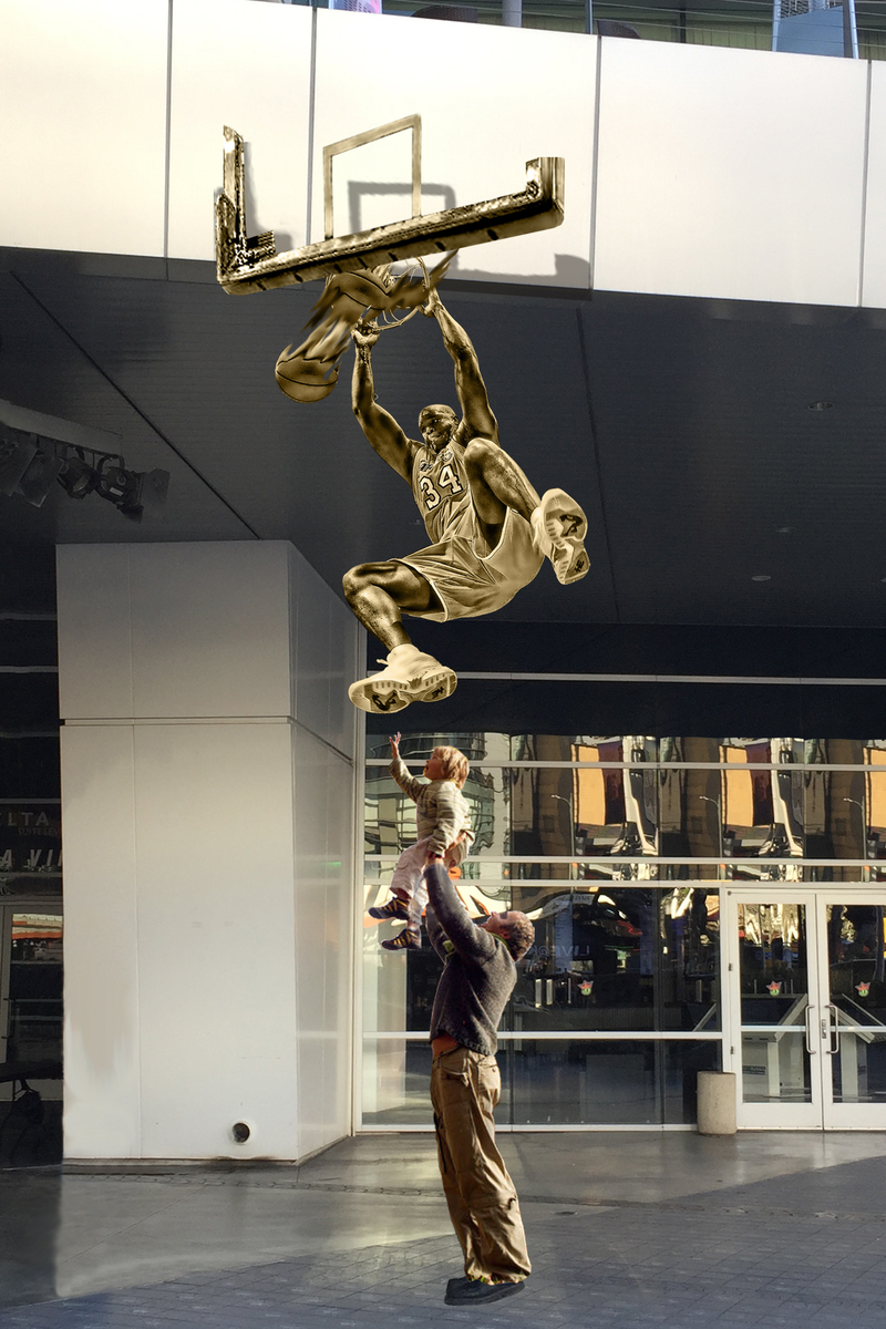 Illustration for article titled The Lakers Are Honoring Shaq With A Pretty Awesome Statue